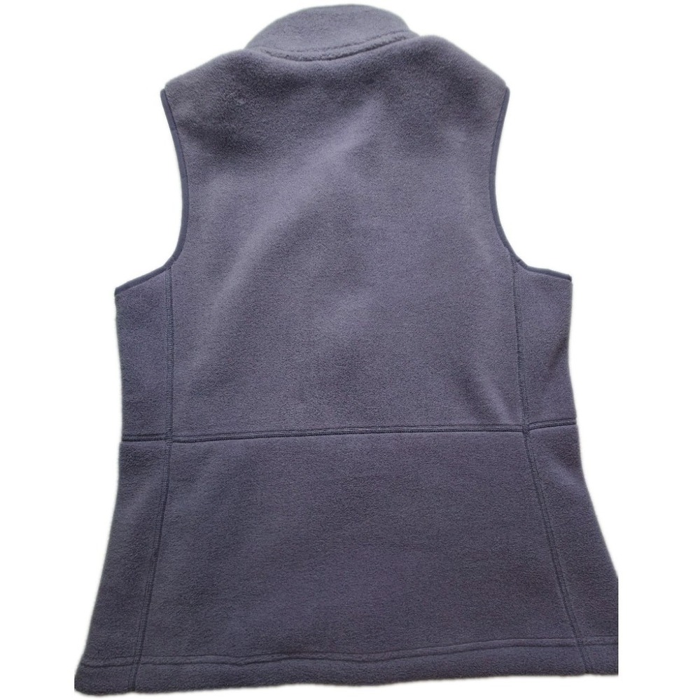 LL Bean Mountain Classic Women's Fleece Vest Purple Lavender  Full Zip Size M View 2